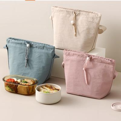 Women Insulated Lunch Box Bag Portable Hand-Held Large Capacity Commuting Lunch Box for Students Office Workers