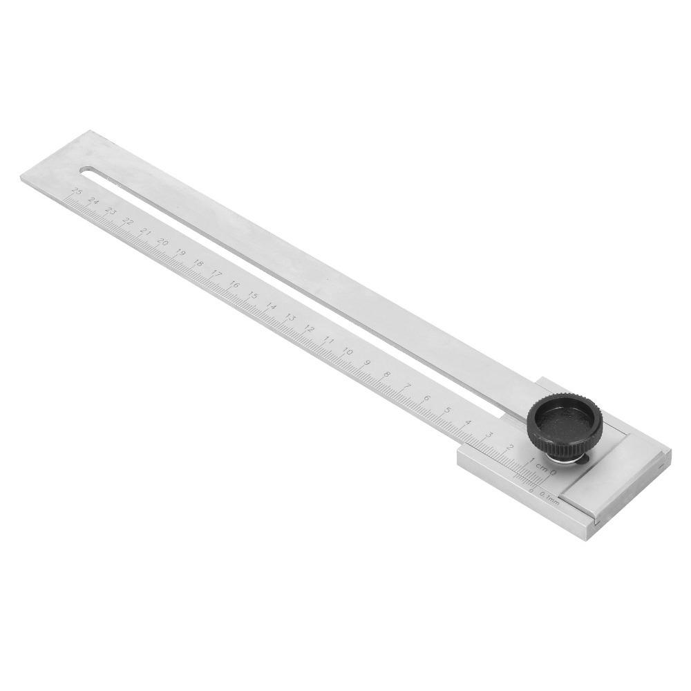 300mm Sliding Line Ruler Carbon steel Marking Ruler Woodworking Measuring Tool Precision Marking 250mm