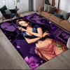 Nico Robin Flannel Pattern Square Carpet,Area Rug,Carpet Rug for Living Room Bedroom Sofa Playroom Decor,Non-slip Floor Mat