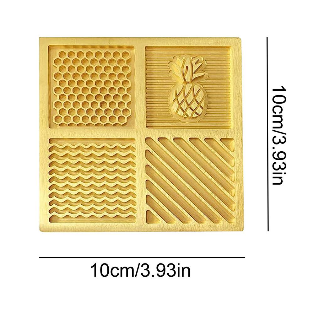 

Штамп для льда в виде ледяного блока, фирменная пластина с индивидуальным логотипом, тиснением, коктейльный лед, латунный сотовый клеймователь для льда, штампы для коктейлей жёлтый