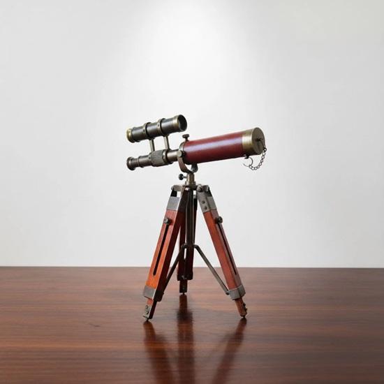 Brass Telescope with Tripod Stand Nautical Style Home Décor, Table Top, Wedding, New Year, Father, Mother, Office Decor Telescope
