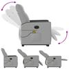 Lift-up Massage Chair, Electric, Reclining, Grey