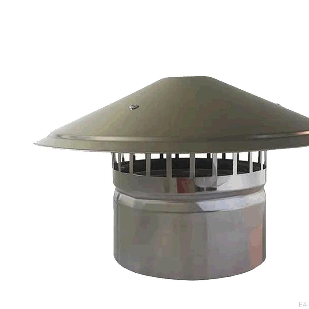 Chimney Cap Roof Vent Weatherproof Snow Dust Protection Rainproof Cover Flue Rain