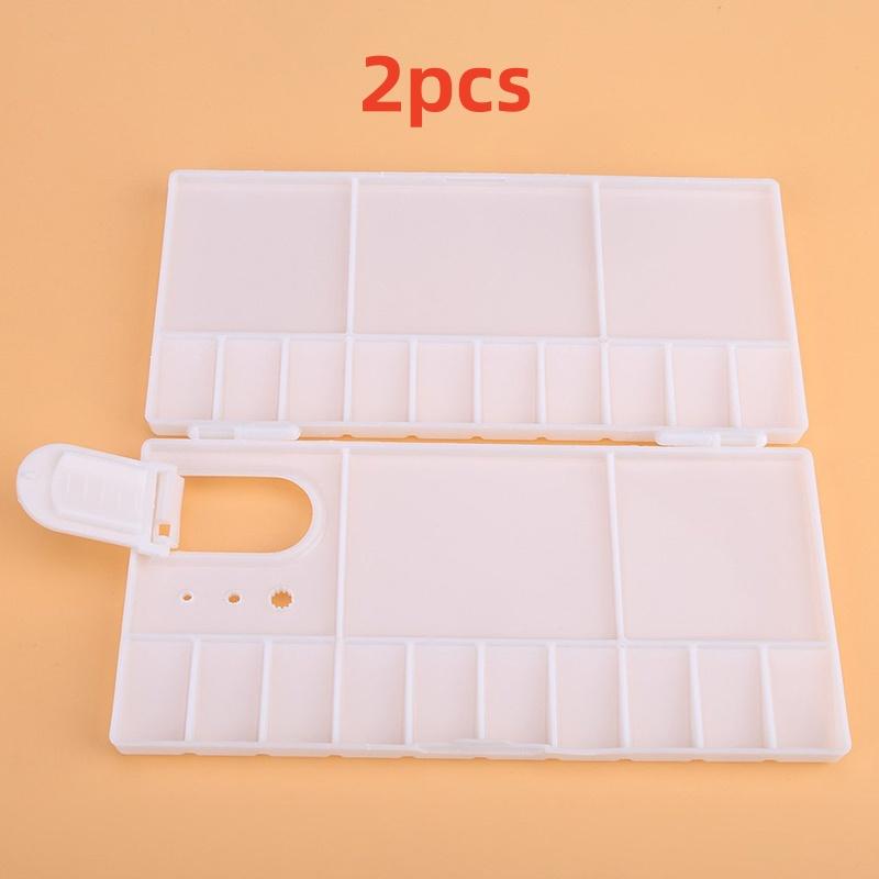 Acrylic Watercolor Paint Palette Plastic Flip Lid Portable Small Paint Box Art Supplies for Students Artists