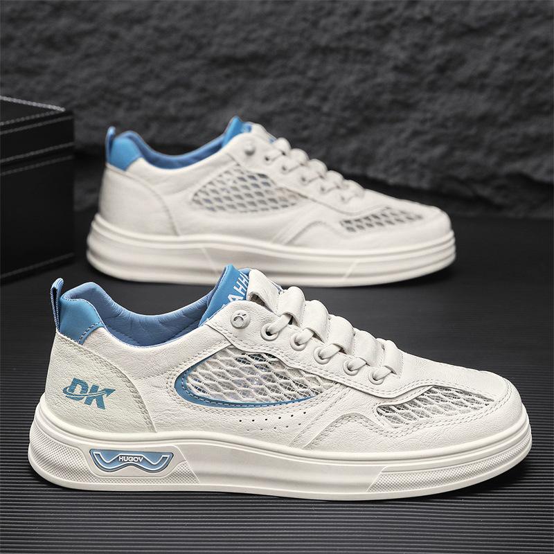 

Spring and summer men s shoes 2025 new simple fashion trend four seasons versatile casual board shoes lace-up comfortable sports shoes 44