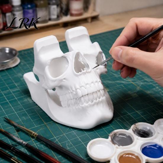 Video Game Controller Dock 3D Printed Skull Holder, Head Stand for Gaming Desktop Organizer Controller, Cool Display Room Decor, Gamer Gift