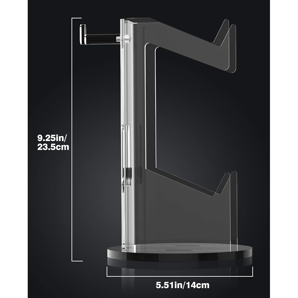 Moko PS5/PS4 Controller/Headphone Storage Rack Acrylic Headphone Holder Game Controller Stand Tab...