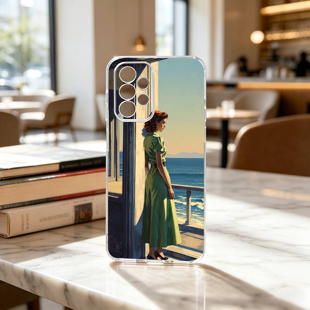 E-edward H-hopper Art  Phone Case Transparent Silicone Soft For Samsung S25,S24,S21,S22,S23,S30,Ultra,S20,Plus,Fe