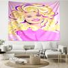 Dolly-Parton Imprimé Léopard Séchage Rapide Tapisserie Murale pour Chambre à Coucher, Salon, Salle de Jeux, Décoration Salle d'Art Tapisserie Murale Cadeaux de Fête et d'Anniversaire