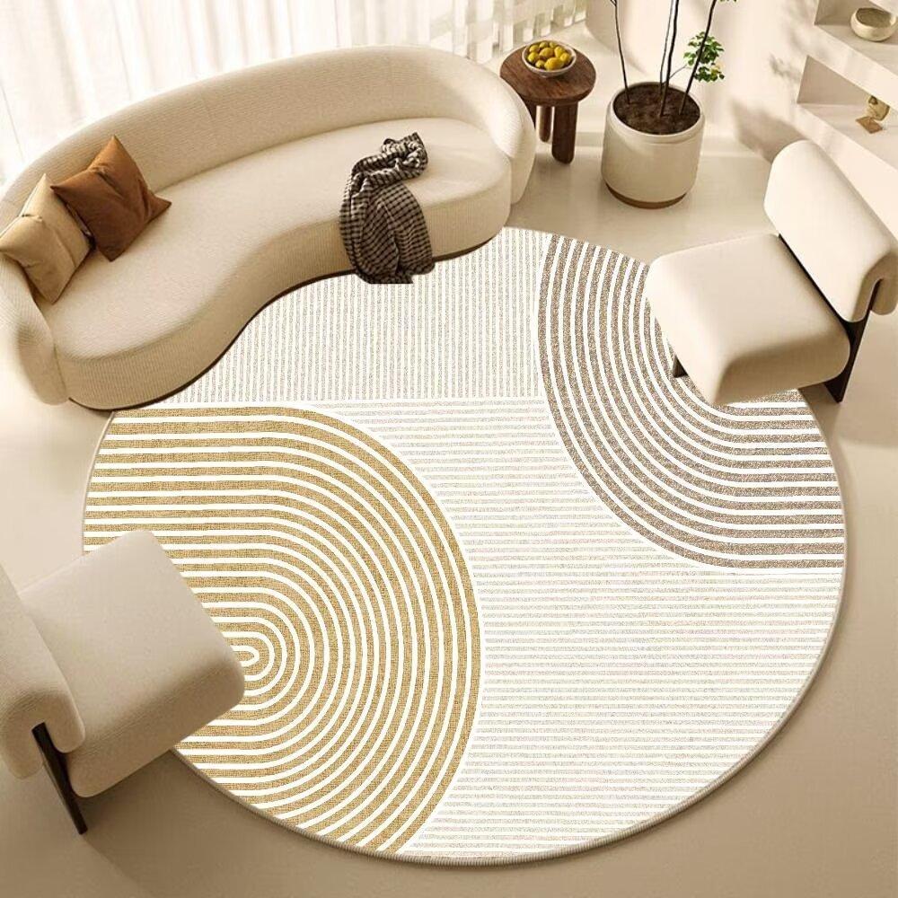Round Carpet Bedroom Computer Chair Floor Mat Living Room Sofa Floor Mat Home Study Rocking Chair Foot Mat