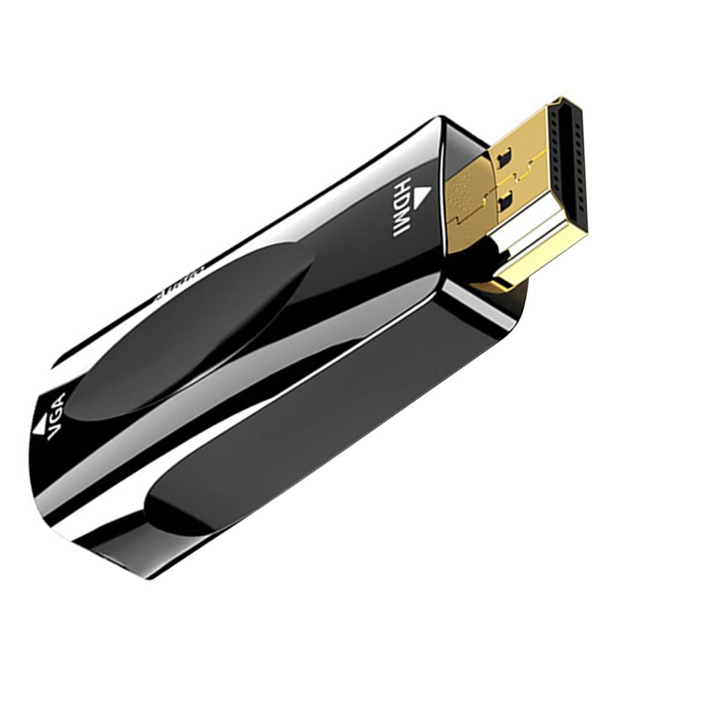 HD to VGA Adapter Converter Home Adapter Converter Home Office Male to Female Video Adapter with 3.5mm Audio Cable
