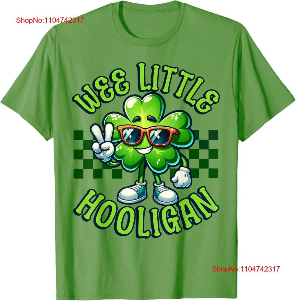 Wee Little Hooligan St Patricks Day T Shirt Boys Kids Toddler Vintage Washed Stylish Top For Everyday Wear Comfortable Soft