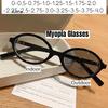 Women Small Round Frame Anti Blue Light Myopia Glasses Ultra Color Changing Near Sight Eyewear High Defintion Sunglasses To -4.0