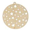 Wooden Medallions - ARTEMIO - Stars - Set of 2 - Christmas Decoration - To Hang