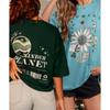 Graphic Print Pure Cotton Women's Oversized Multicolor T-shirt Pack Of 2