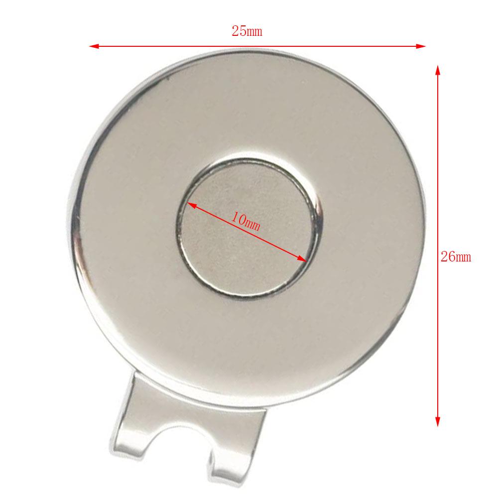 Magnetic Zinc Alloy 25mm Golf Hat Clip Accessory