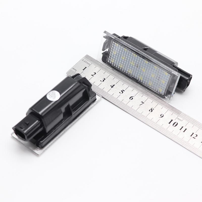 Car LED Number License Plate Lights For Renault Megane 2 Clio Laguna 3 Megane 3 Twingo Master Vel Satis
