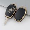 Renault-Schlüsselhülle: Stilvolle Smart-Autoschlüsselhülle mit Goldrand