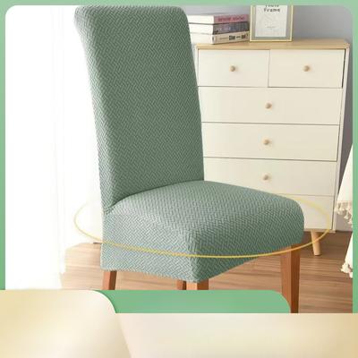 Larger Connected Thickened Special Elastic Dining Chair Cover Restaurant Chair Cover Hotel Modern Simple Universal Chair