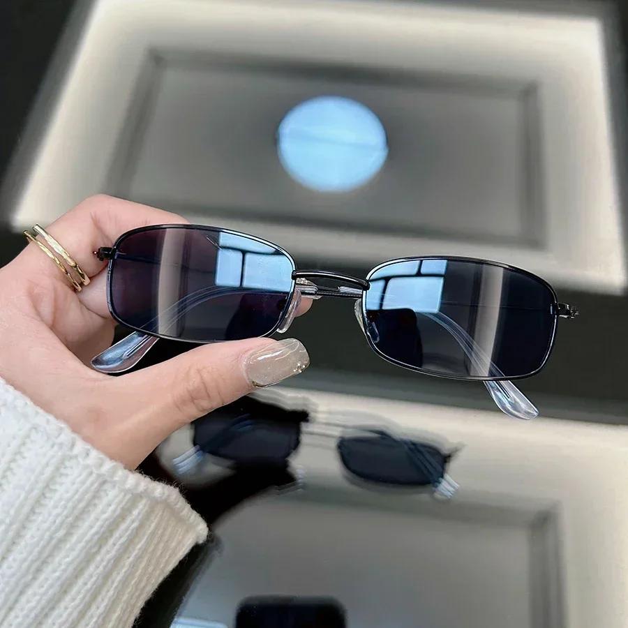 Casual Retro Cat Eye Sunglasses Women Men Vintage Square Female Male Glasses Small Frame Fashion