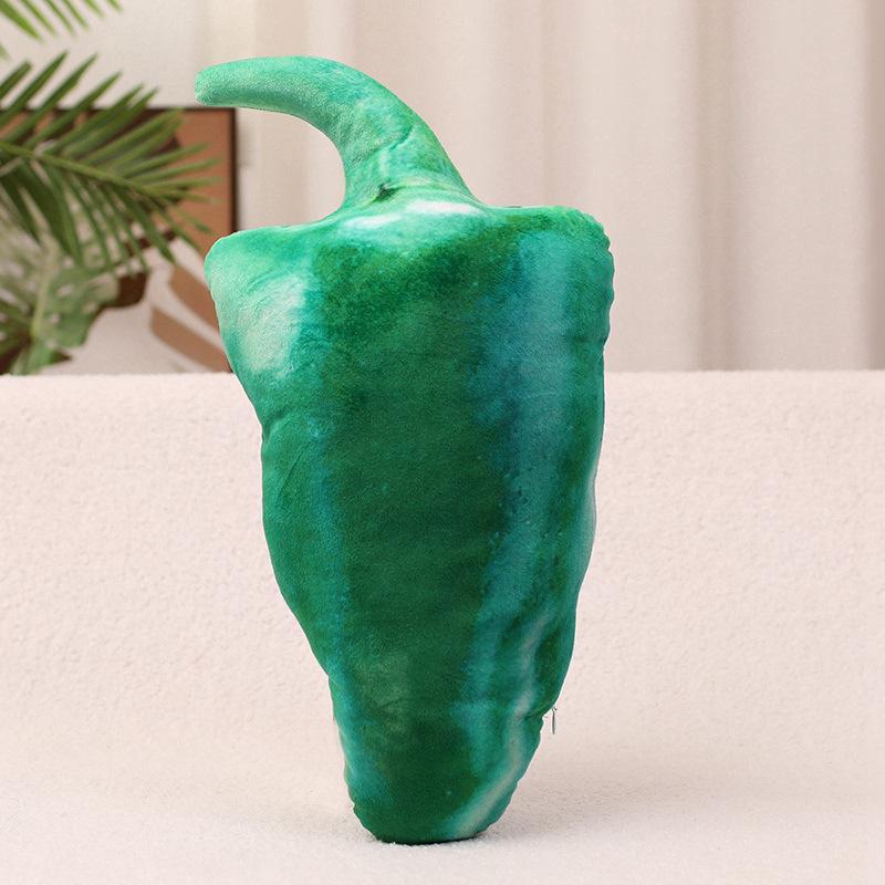 Creative Fruits And Vegetables Cabbage Green Peppers Pillow Blanket Plush Toys Home Sofa Pillow Cushion Muppet Doll