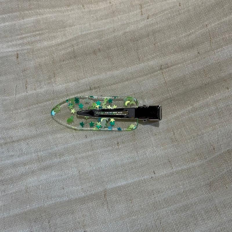 Handmade Clear Duckbill Hair Clip Set INS Transparent Style No Crease Multicolor Hair Clips for Girls Bang Fixing