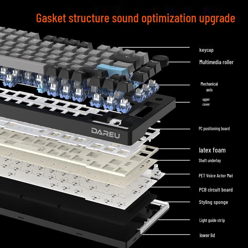 Dareu EK75 75% Triple Mode Mechanical Keyboard