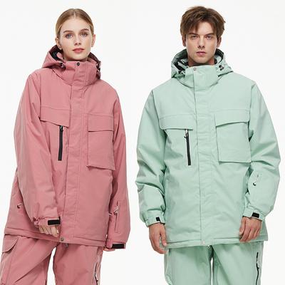 Skiing Jacket for Women and Men Snowboard Coat Waterproof Windproof Insulated Winter Mountain Outdoor Snow Sports Hooded Warm Ski Jackets With Pockets