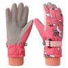 Kids Winter Ski Gloves Cartoon Warm Windproof Non-slip Outdoor Play Cycling 7-12 Years