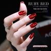 AS New Gem Red Cat Eye Gel Polish - Autumn/Winter 2022 Dynamic Crushed Diamond Crystal Cat Eye Nail Art