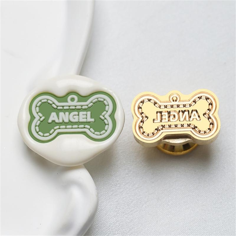 Cats Sealing Wax Stamp Pets Series Wax Seal Stamp Brass Head Dog Paws Seal Stamp for Scrapbooking Invitations Decoration