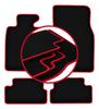 Velour Floor Mats with Red Edge For: Mini Cooper II R57 Convertible (2006-2013)