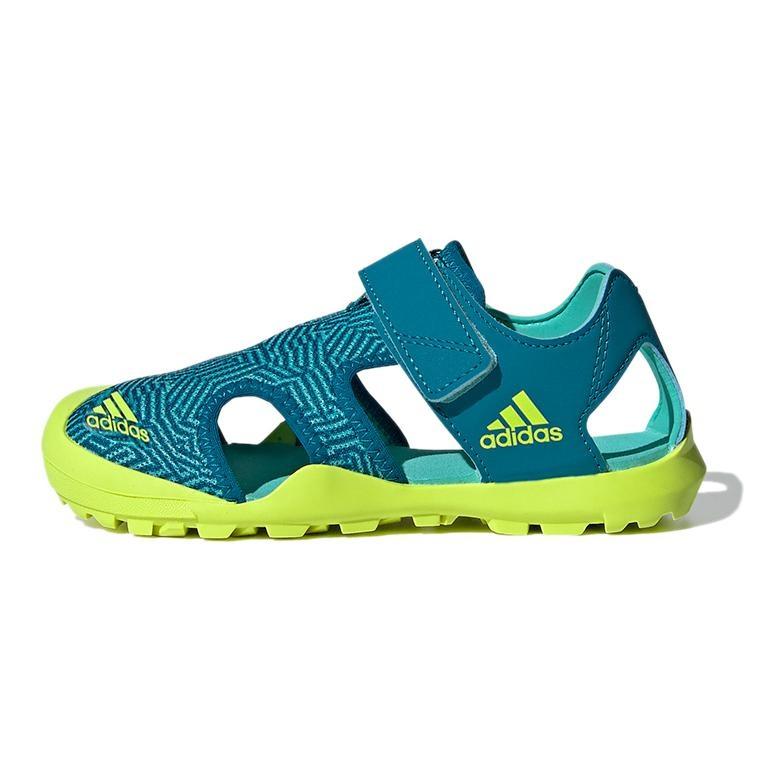 (GS) adidas Captain Toey K Green Yellow Sandals Green Yellow Kids FY9892 EU 28