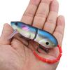 Jointed Mouse Shaped Fishing Lure Multi Segment Hard Bait Artificial Minnow Pencil with Treble Hooks for Freshwater Saltwater Casting