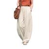 2026 Spring/Summer Artistic Cotton Linen Women's Slimming Casual Lantern Pants