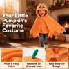 Hooded Cloak Pumpkin Hooded Cloak Coat Multipurpose Pumpkin Shawl Costume Cosplay Props Bright Color Halloween Cosplay Cape