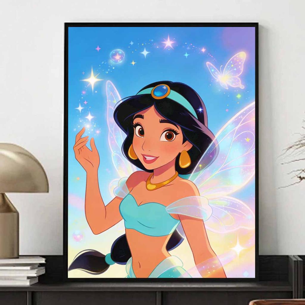 disney diamond painting jasmine fairy art diy home decoration gifts