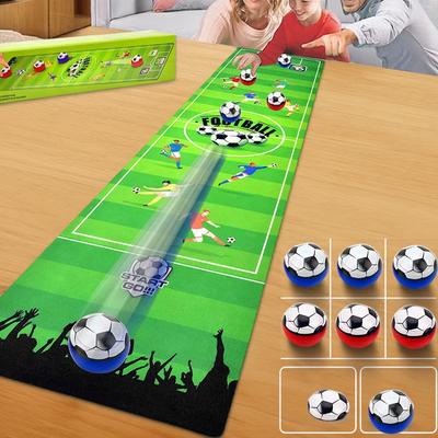 Juego de Mesa Soccer Curling - Interactivo Social Infantil Bolos de Mesa Mat Juegos de Mesa Diversión Familiar Amigos Fiesta Juguete para Niños