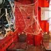 Halloween Glowing In The Dark Spider Web Cotton Luminous Cobwebs Halloween Indoor Outdoor Home Party Haunted House Decorations