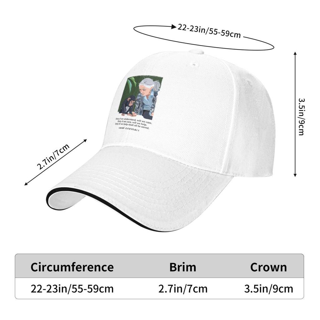 Baseball Caps RIP Jane Goodall Graphic Men Women Casual Summer Hats