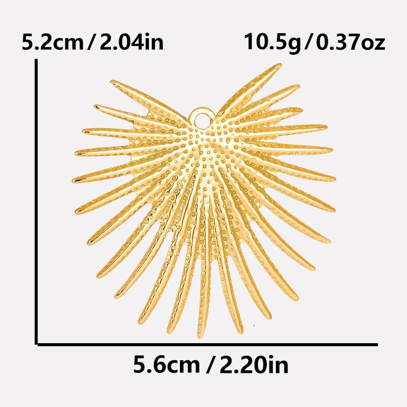 6pcs Real Gold Plated Sun Moon Star Charm Cross Stainless Steel Charms For Jewelry Making Supplies Flower Heart Handmade Pendant