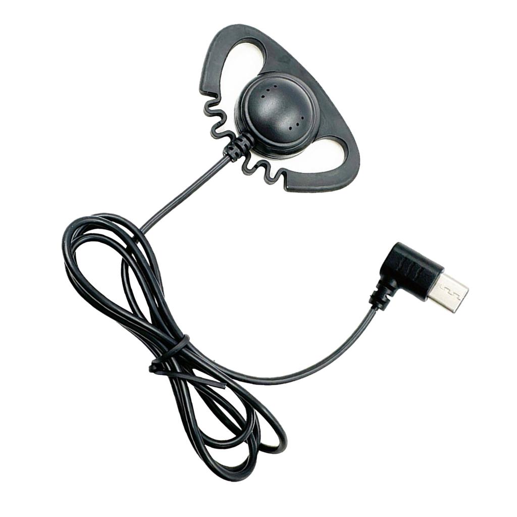 USB C/3,5 mm Ohrbügel, einseitig, Mono-Ohrhörer, kabelgebundene Headsets, Kopfhörer, einseitig, für Mobiltelefone, Notebooks