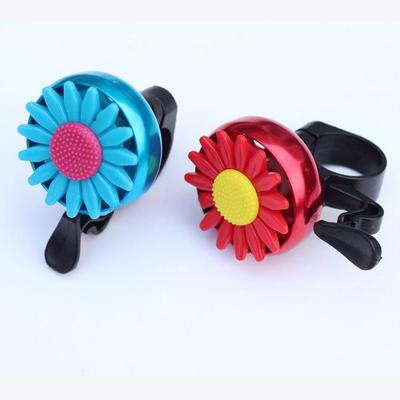 Campana de Bicicleta para Niños Forma de Crisantemo Girasol Anillo Aleación de Aluminio Accesorios para Bicicleta Bocina de Bicicleta