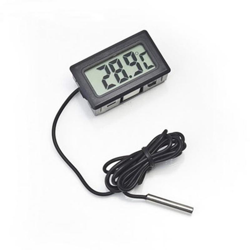 Mini Digital LCD Thermometer -50~110degree Thermometer Sensor with Waterproof Probe for Household Water Tank Refrigerator