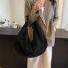 Solid Color Hobo Bag Handbag Ladies Crescent Bag Waterproof Suede Shoulder Bag Holiday