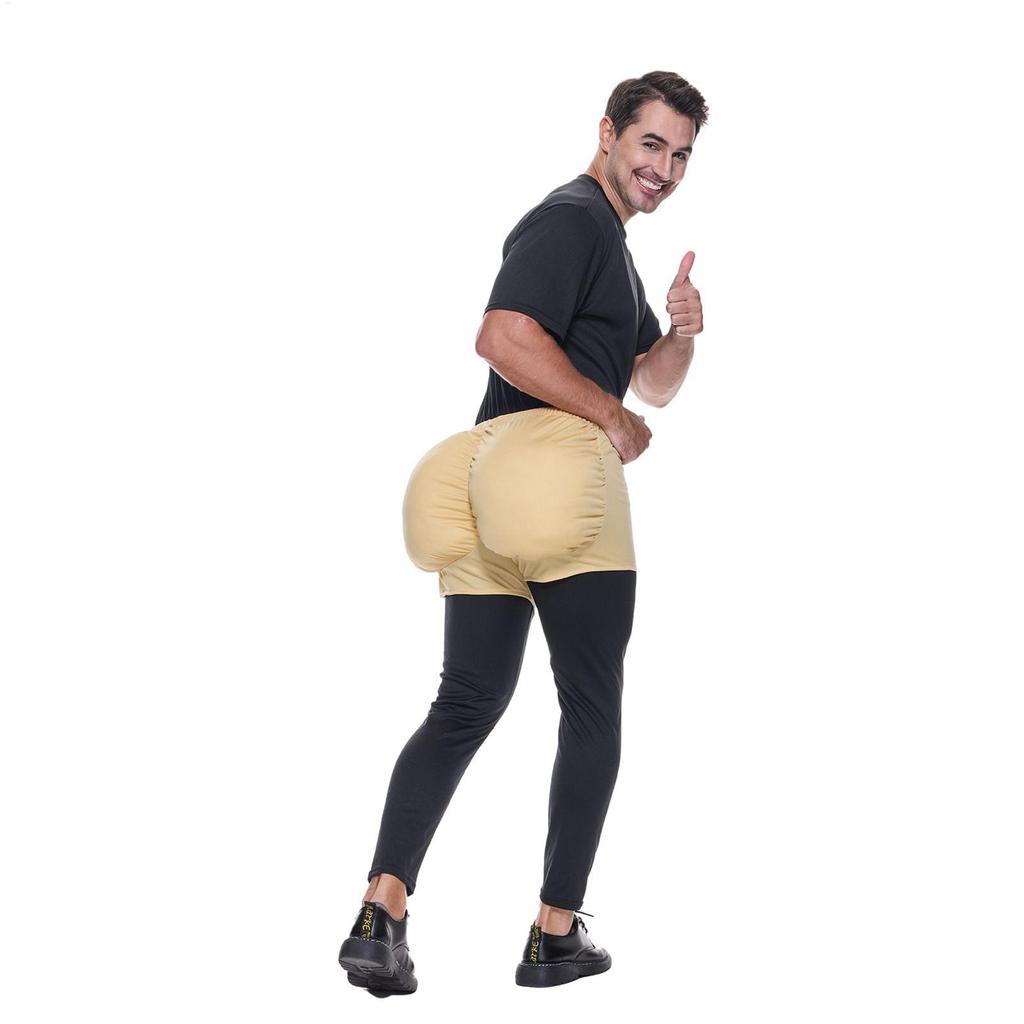 Funny Cosplay Dress Role-playing Fake Butt Belly Men Lady Big Booty Pregnant Woman Fat Suit Costume Belly For Men Tool Party
