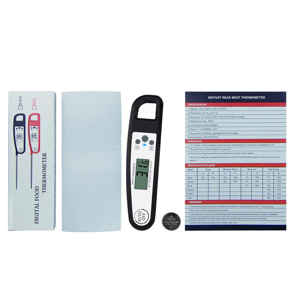 Instant Reading Food Thermometer Waterproof Electronic BBQ Thermometer Kitchen Thermometer Food Meat Thermometer