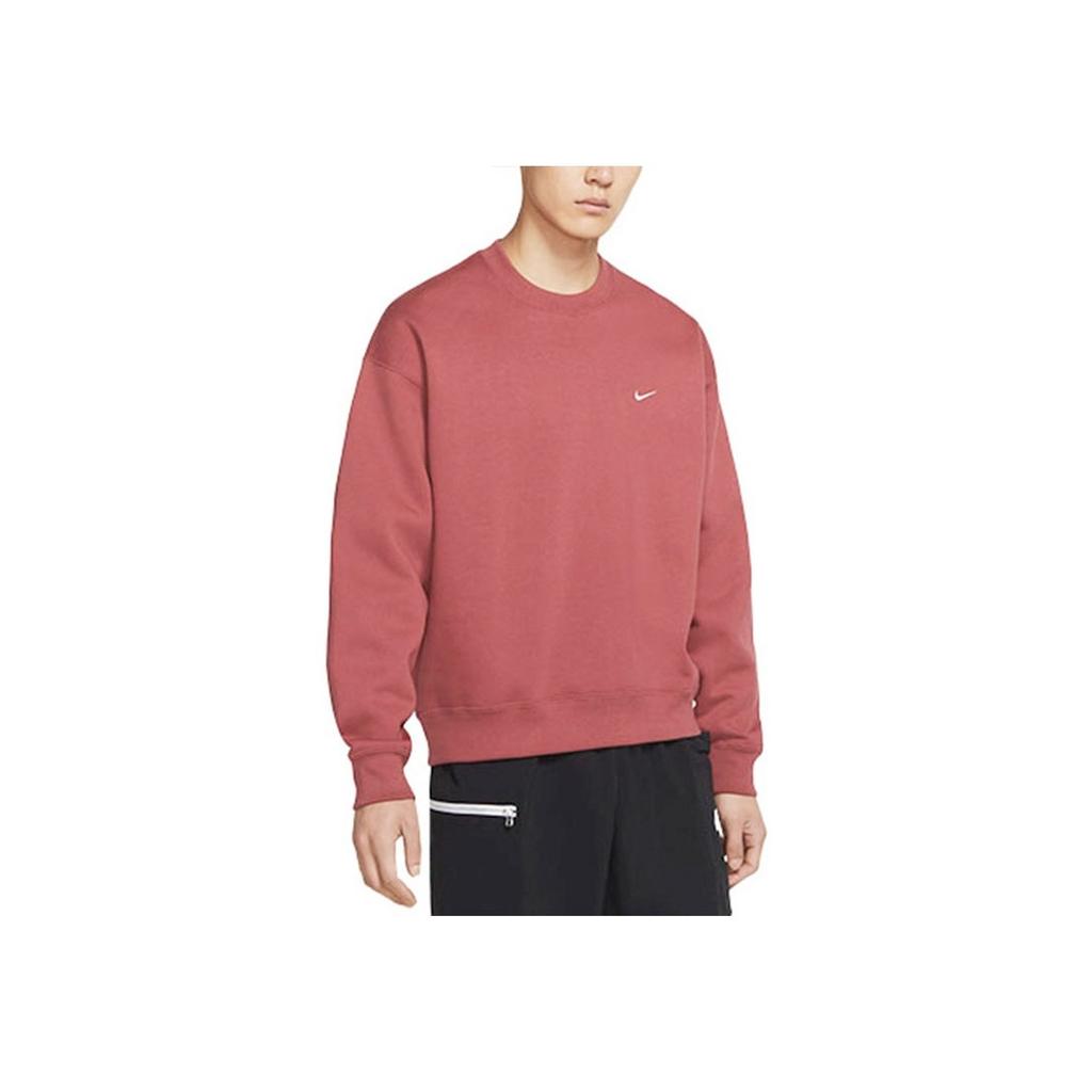 Nike Lab Fleece Crew Sweatshirt Men Tops Red DA0318-661