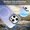 For iPhone 15 Pro Magnetic Case Gradient Design Borderless IMD TPU+PC+PET Phone Cover