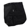 Swim Bag Oxford Cloth Mesh Drawstring Backpack Portable Beach Backpack for Cycling Swimming Surfing Black